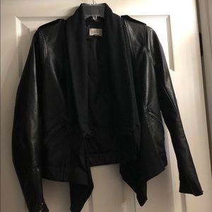 Black Faux Leather Jacket